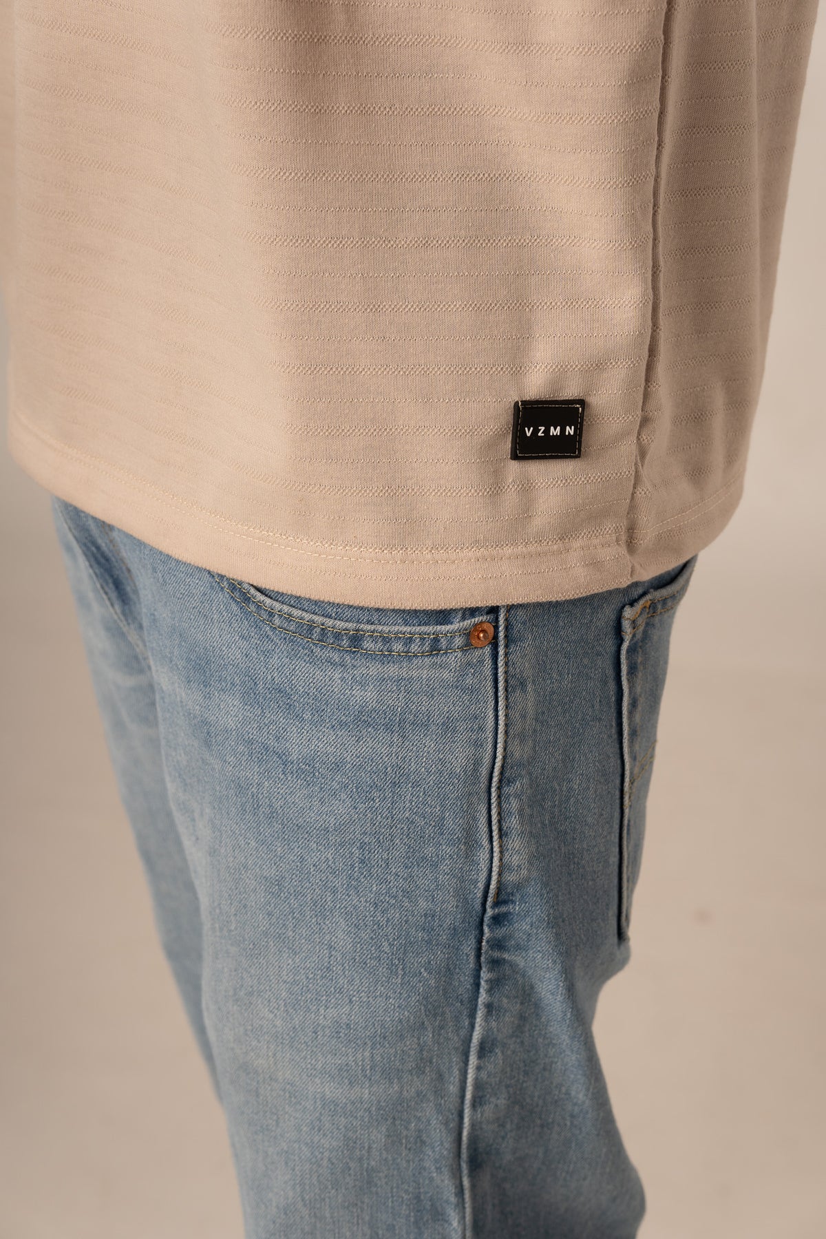 T-Shirt Text LC Beige - Voszmen