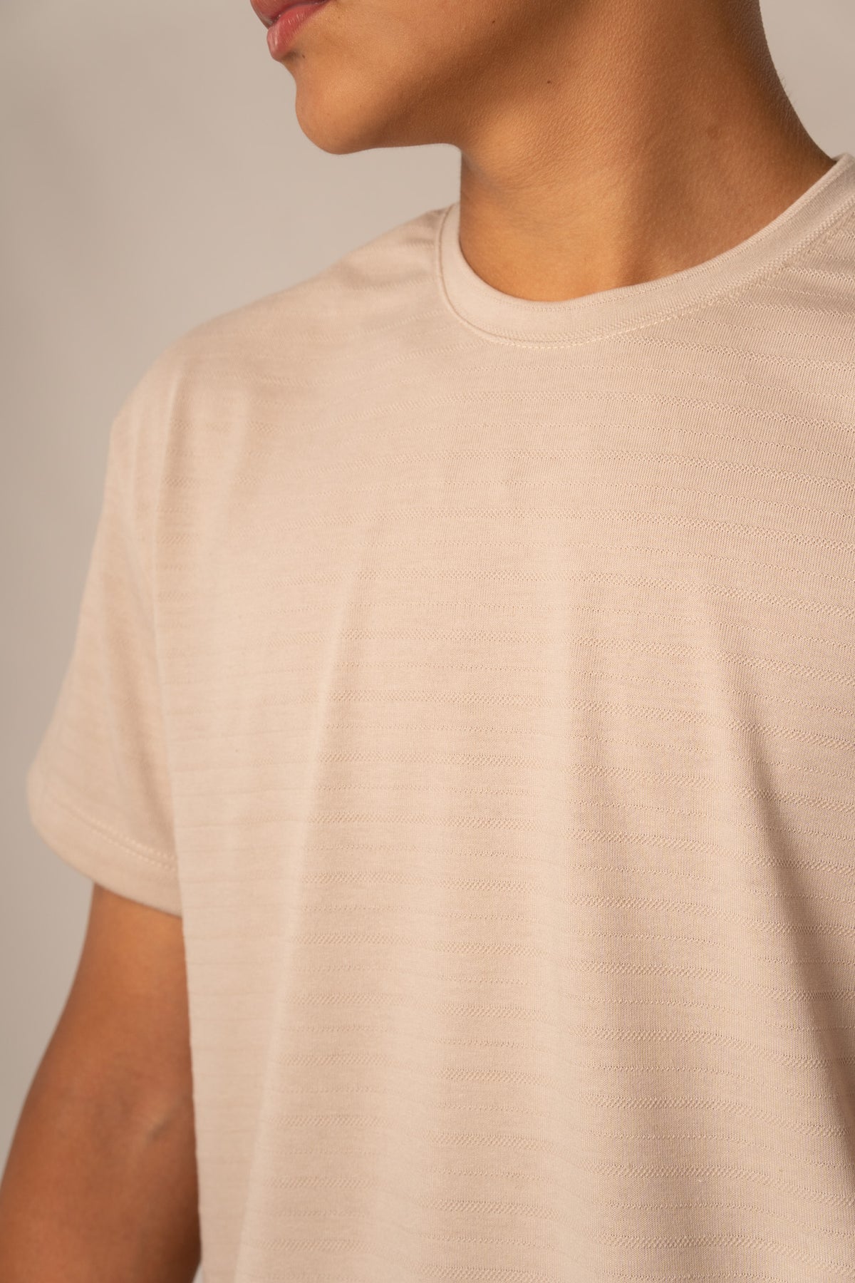T-Shirt Text LC Beige - Voszmen