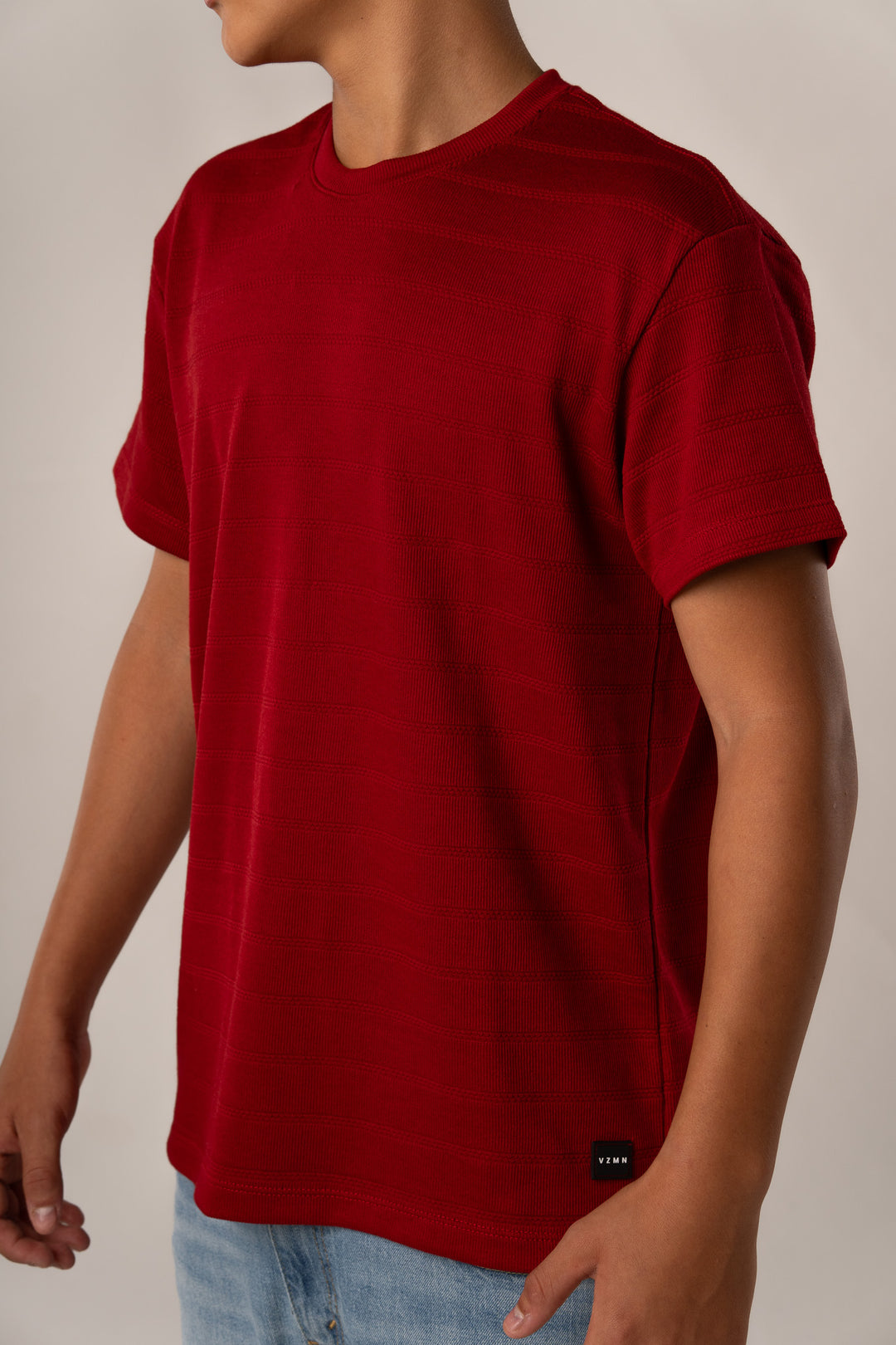 T-Shirt Text H Roja