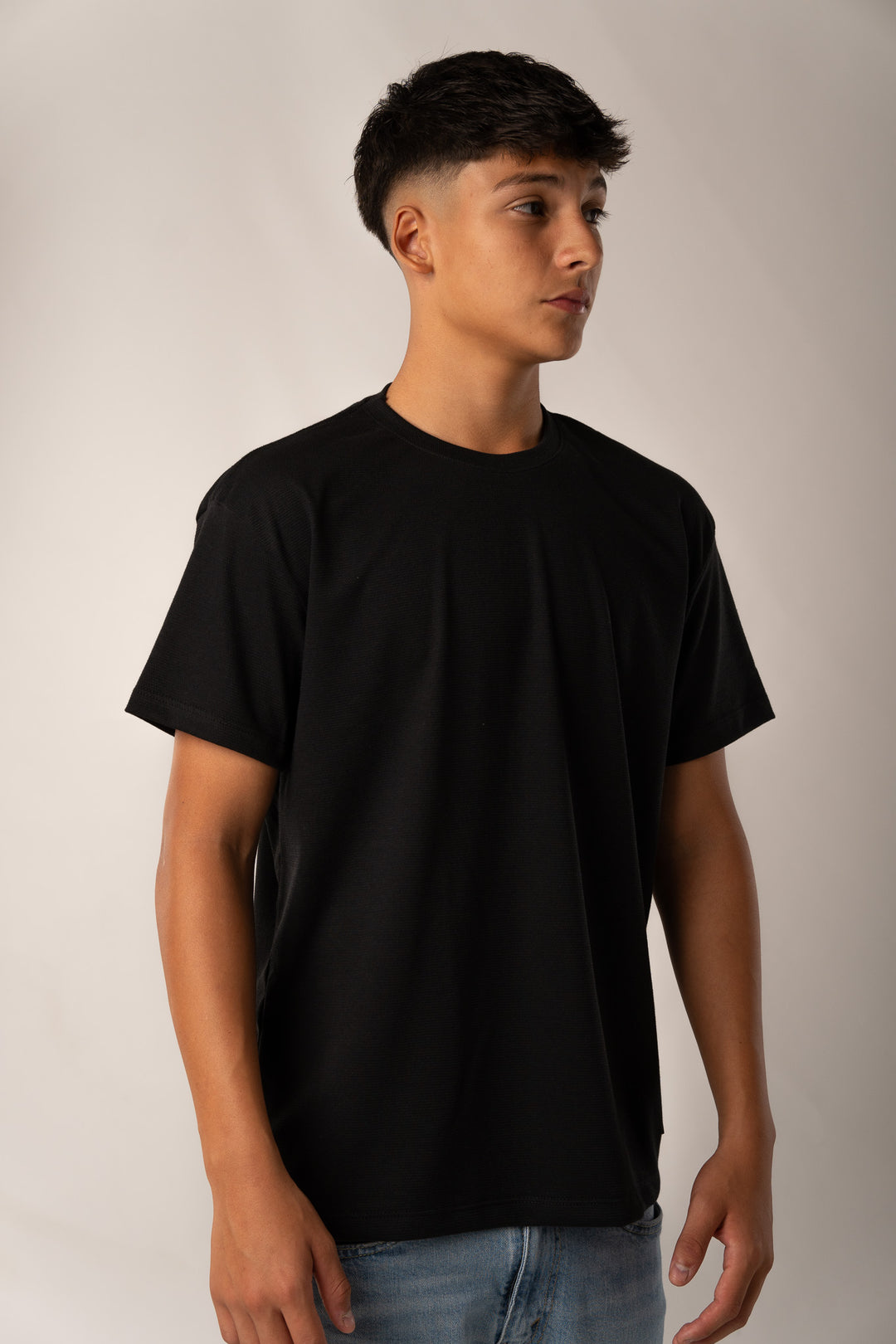 T-Shirt Text C Negro