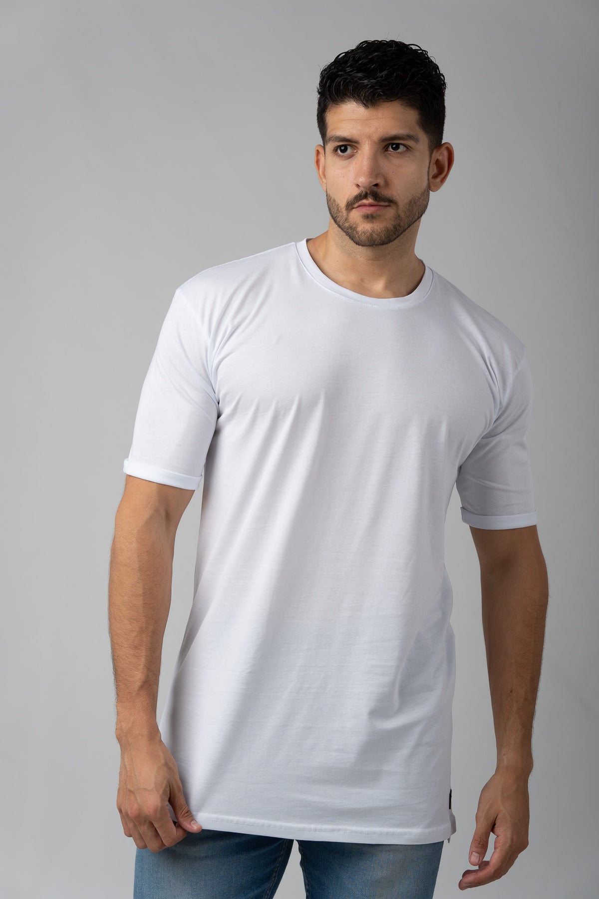 Camiseta Long Fit Blanca - Voszmen