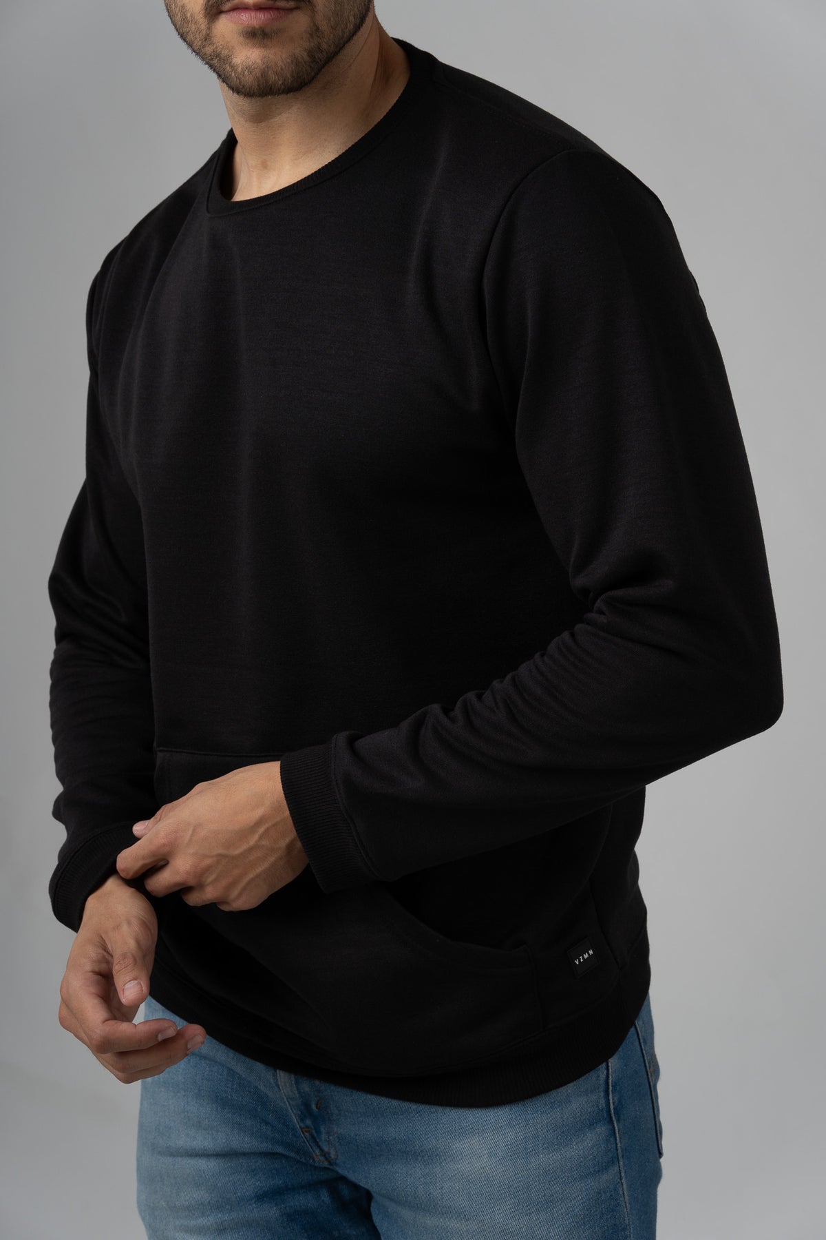 Hoodie Basic Negro - Voszmen