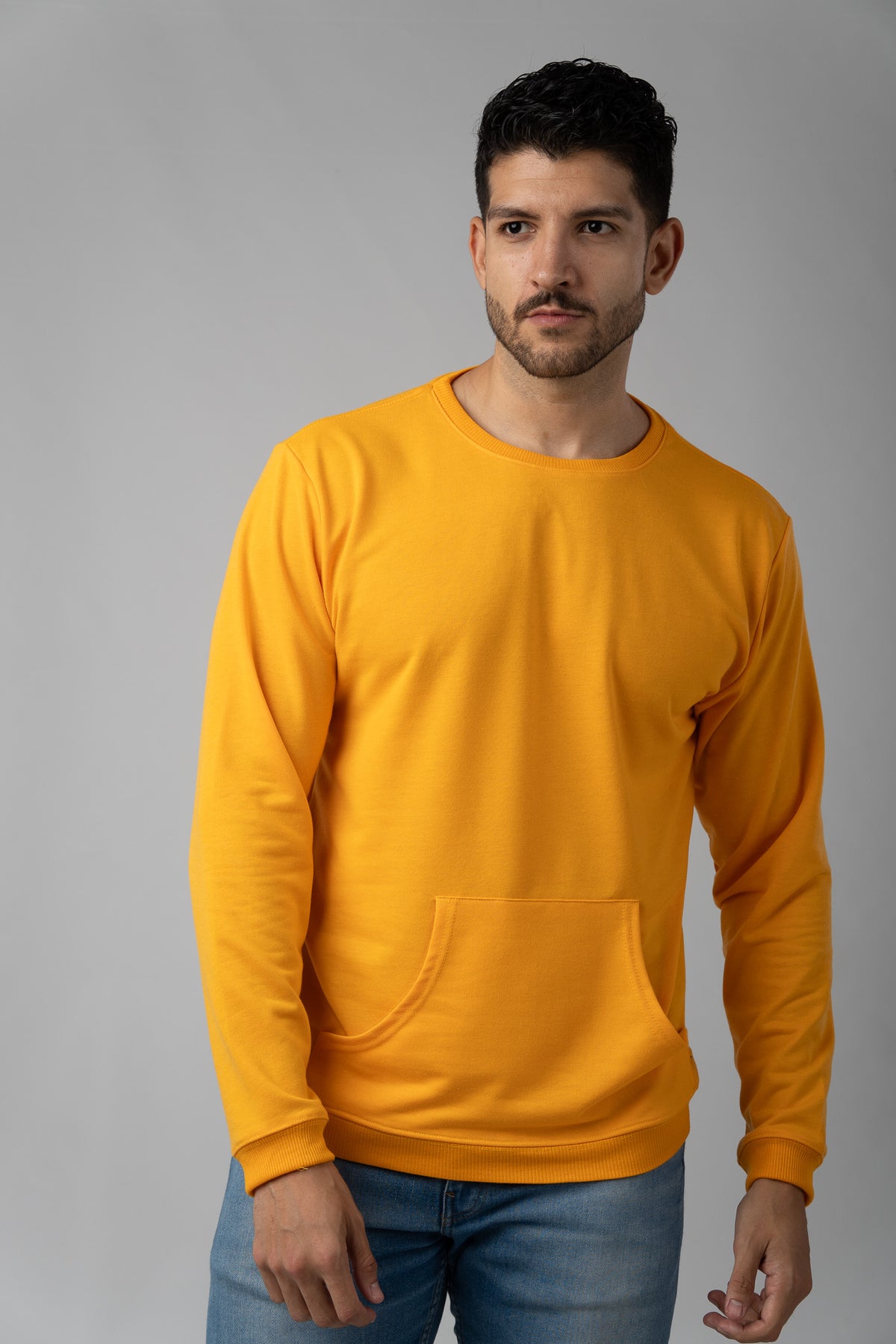 Hoodie Basic Dark Yellow - Voszmen