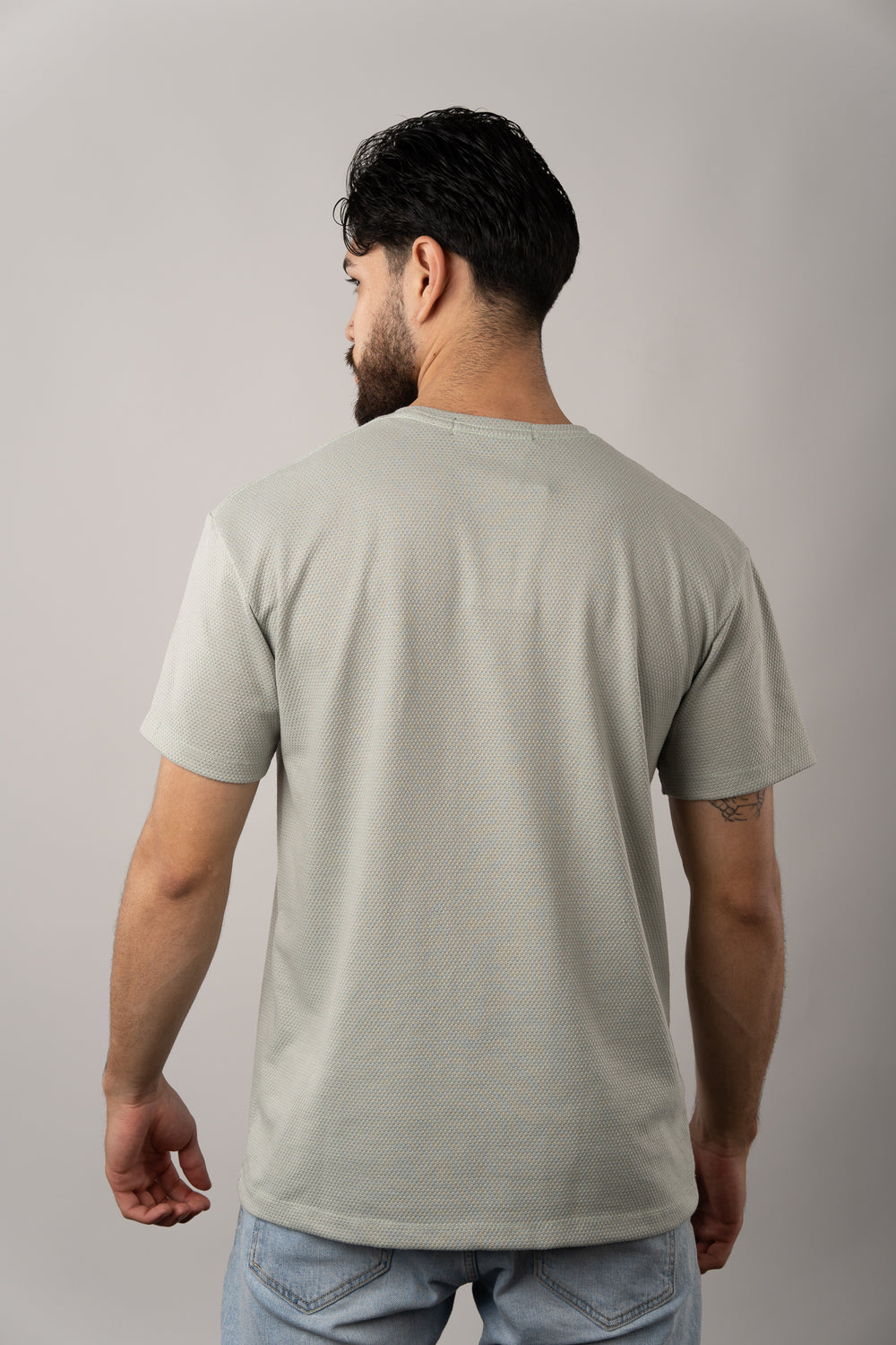 T-Shirt Text D Verde Pastel