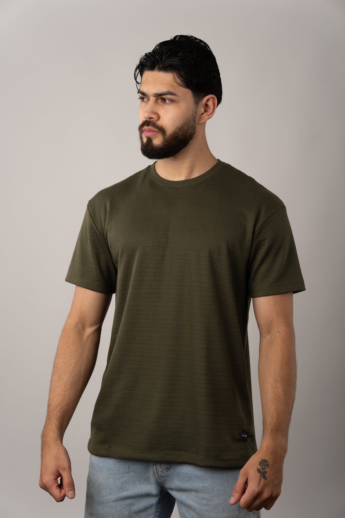 T-Shirt Text N Verde Musgo - Voszmen