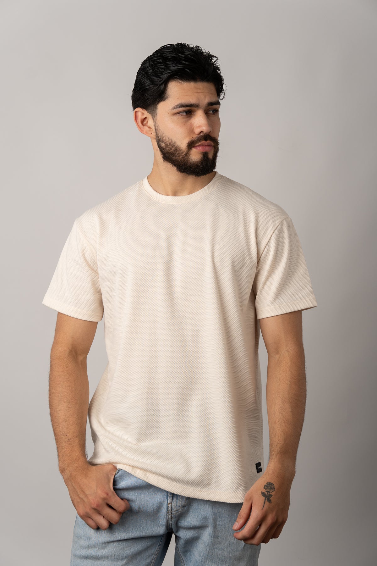 T-Shirt Text D Crema - Voszmen