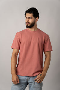 T-Shirt Text Q Dark Rose