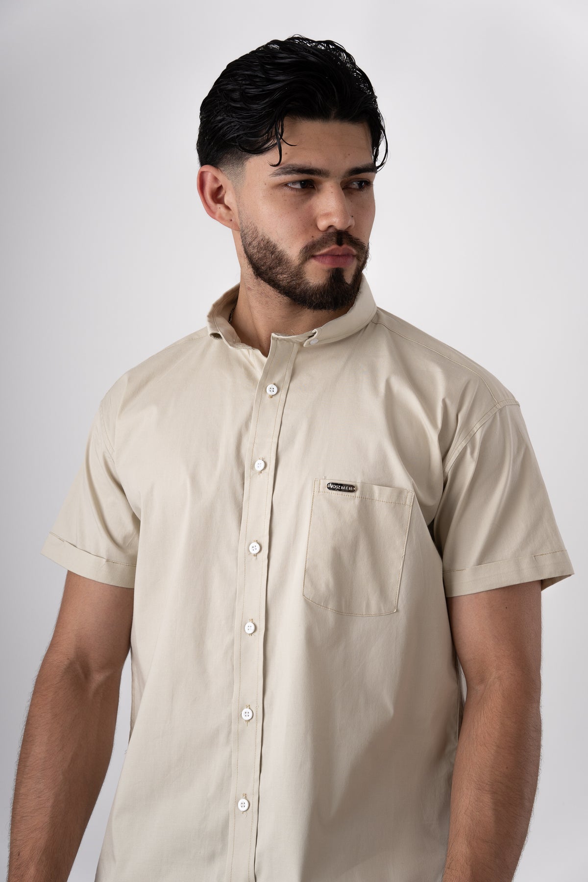 Camisa Button Beige CT - Voszmen