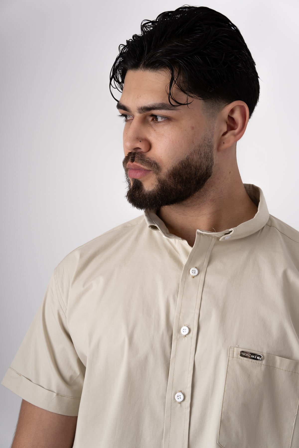 Camisa Button Beige CT - Voszmen