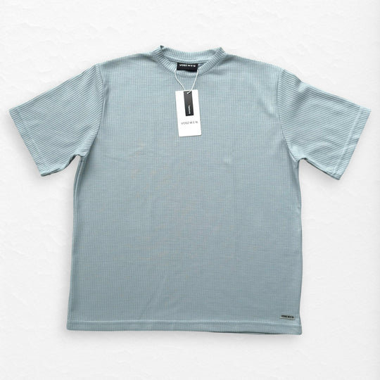 T-Shirt Over Text Q Celeste Pastel
