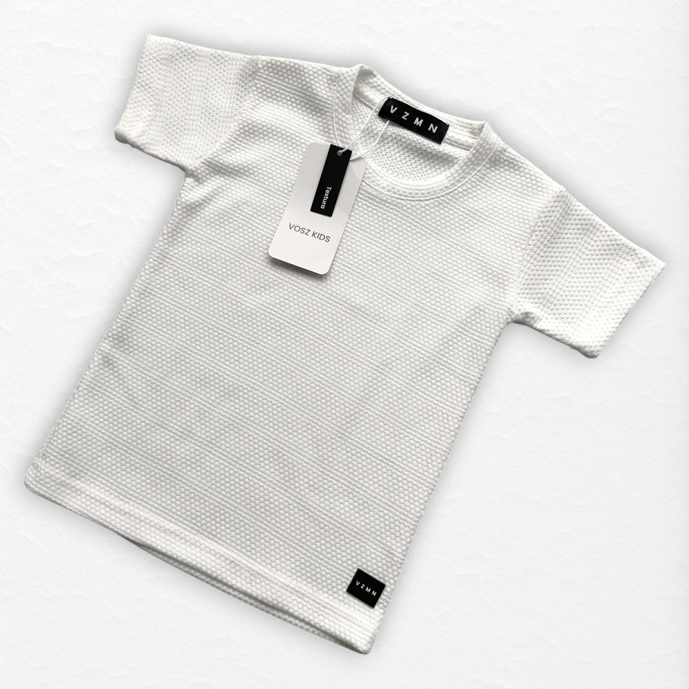 T-Shirt Text CH Kid Blanco H