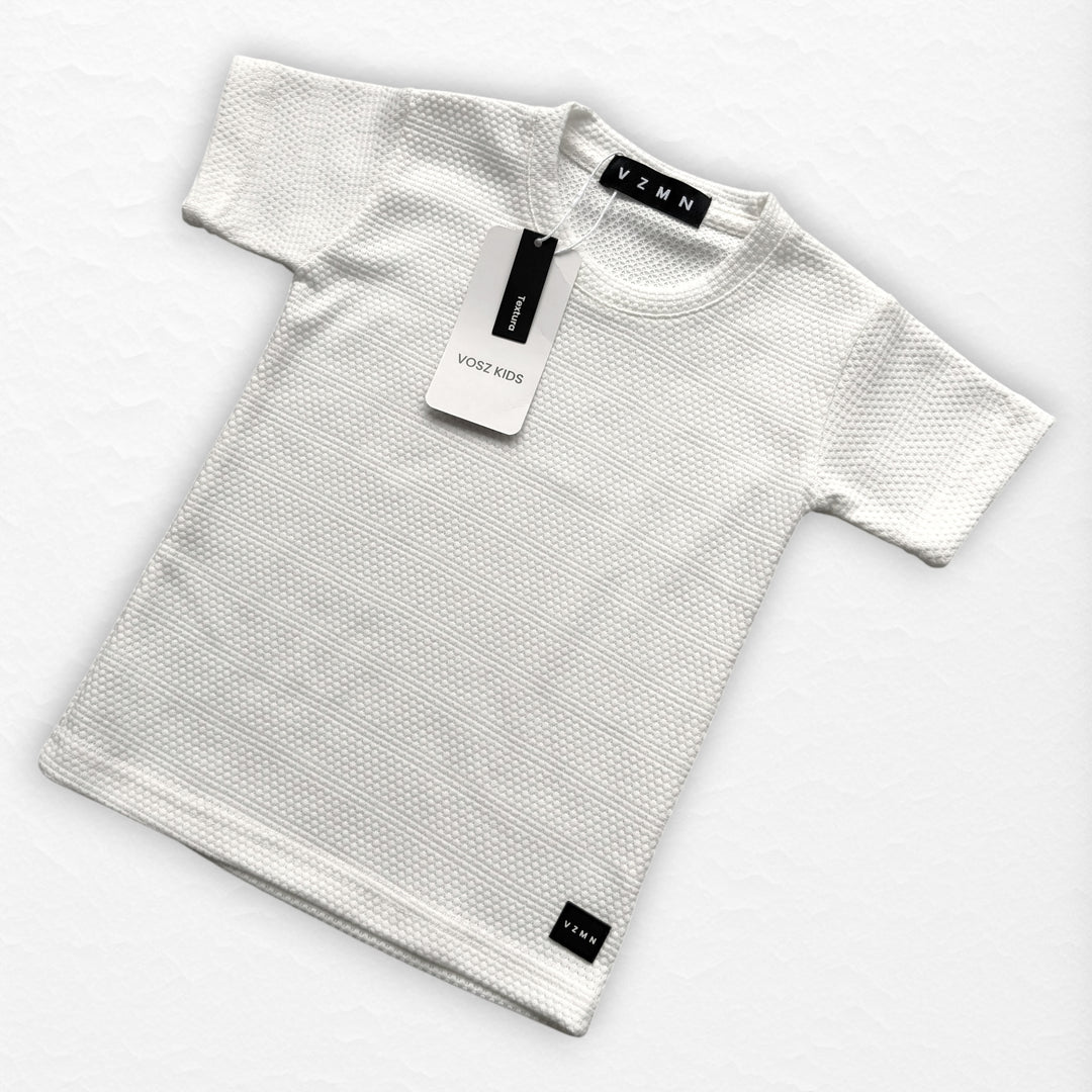 T-Shirt Text CH Kid Blanco H
