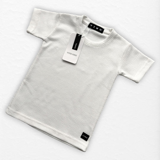 T-Shirt Text CH Kid Blanco H