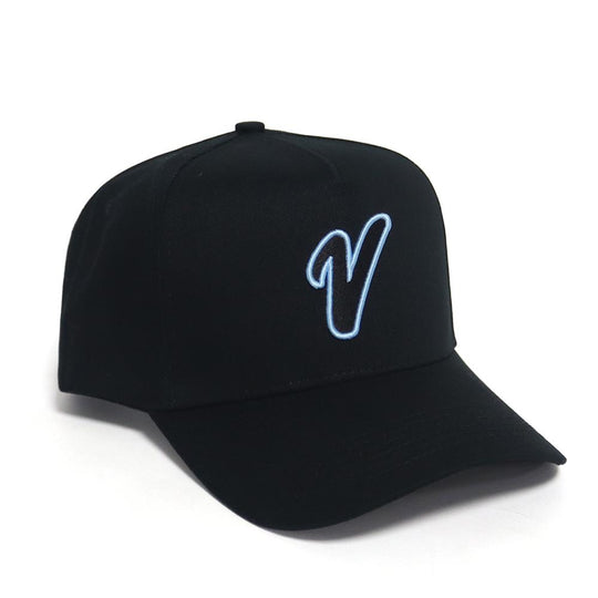 Gorra VZMN Negra Celeste
