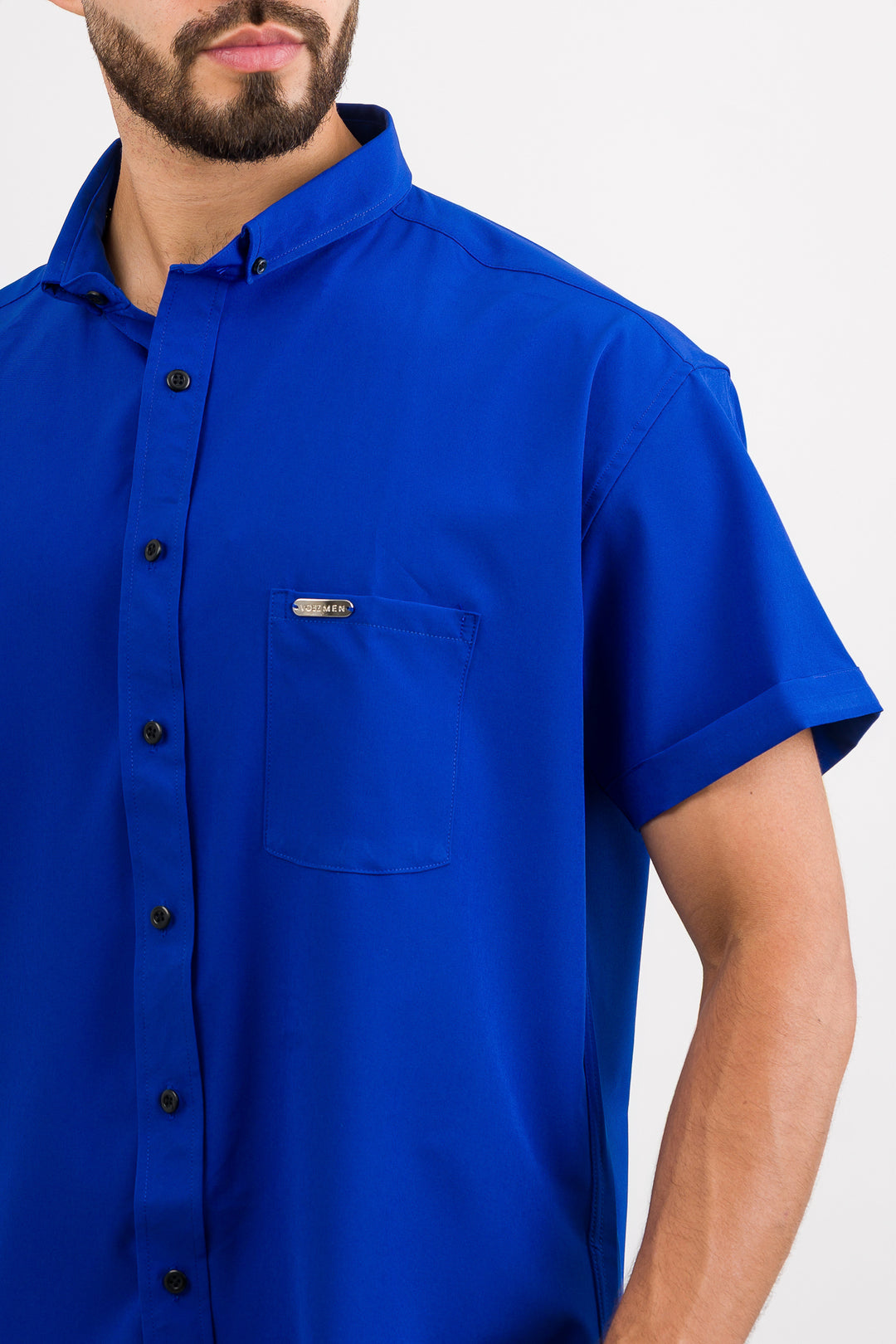 Camisa Button Triple Blue