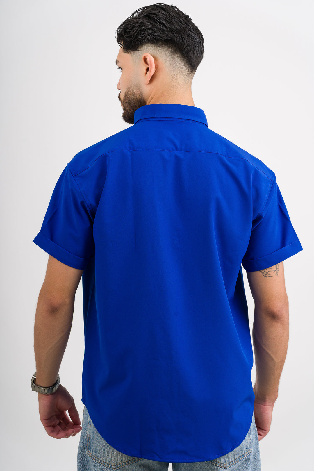 Camisa Button Triple Blue
