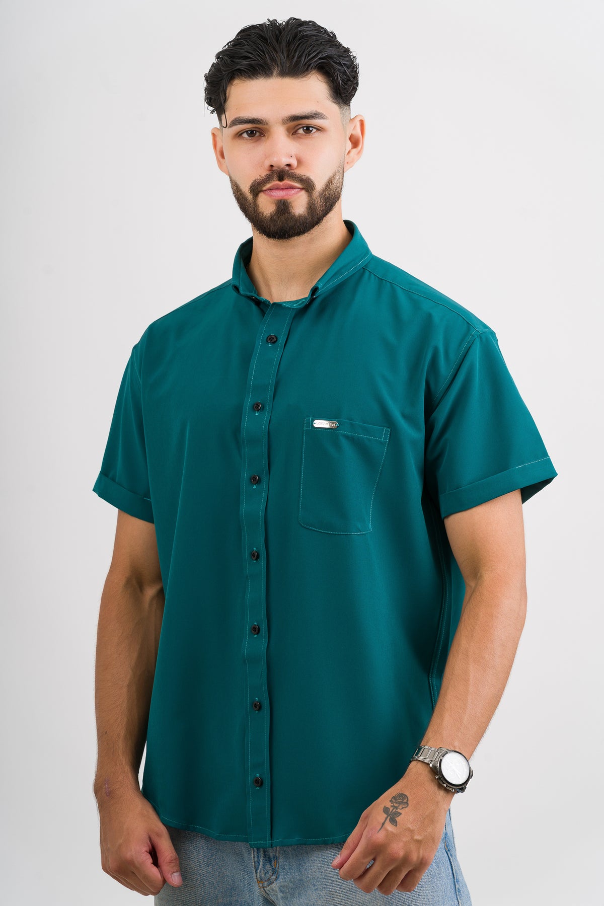 Camisa Button Triple Green - Voszmen