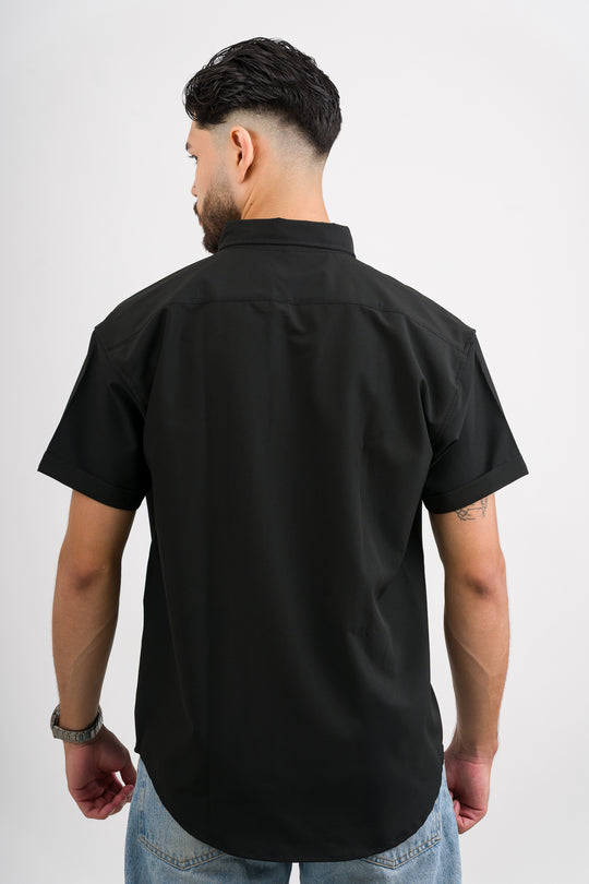 Camisa Button Triple Black