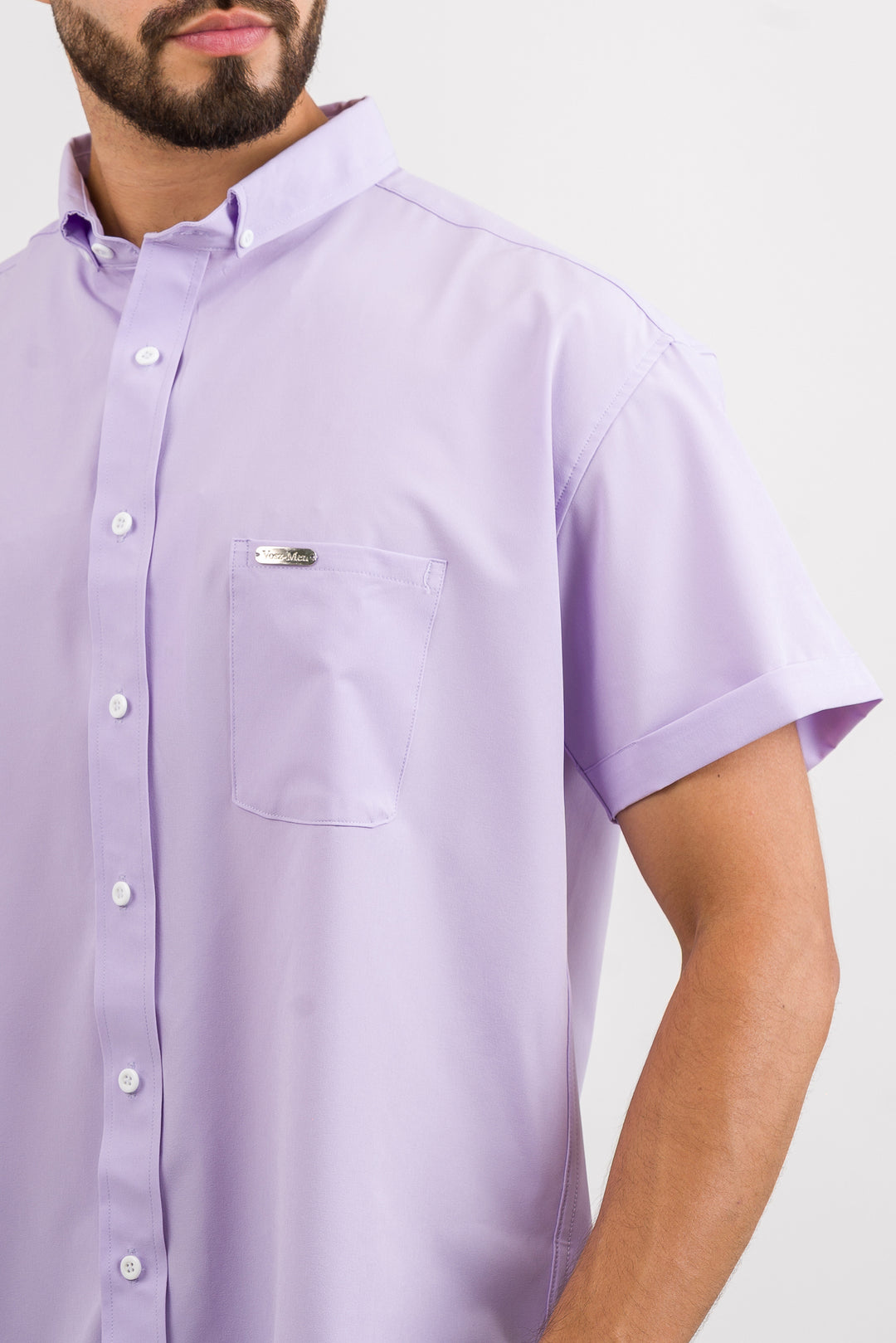 Camisa Button Triple Purple L