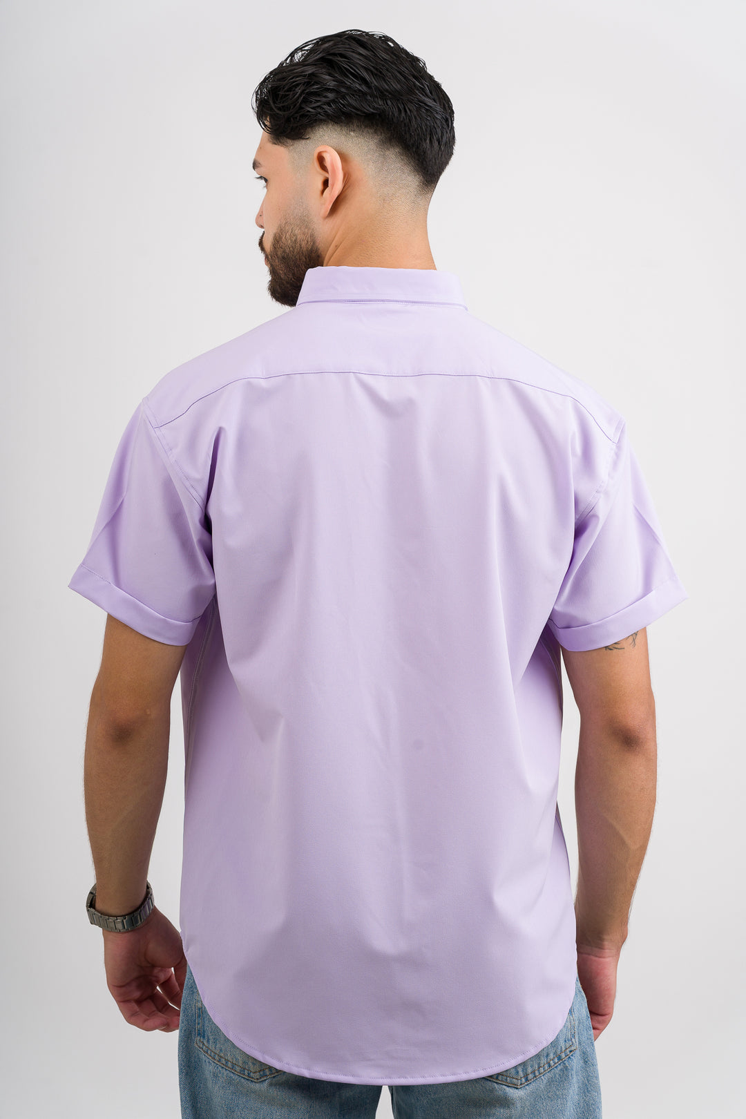 Camisa Button Triple Purple L