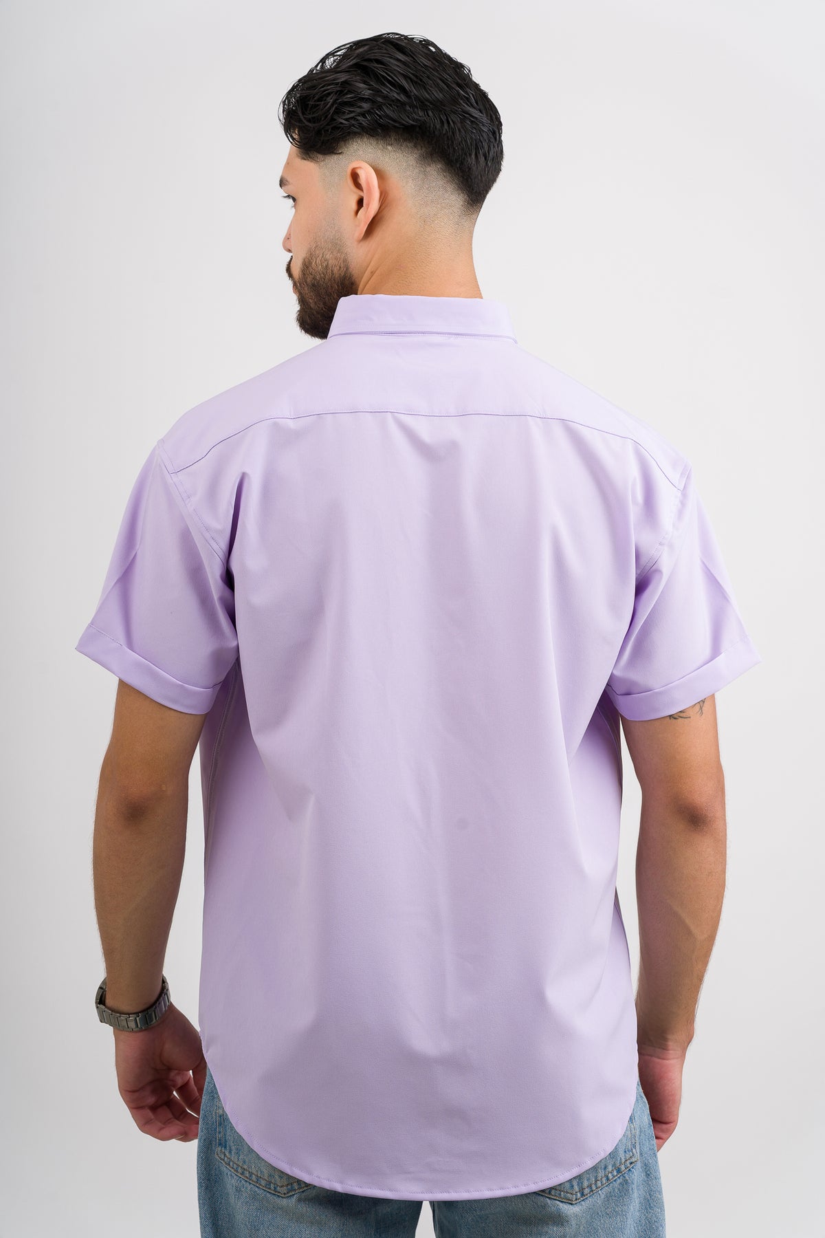 Camisa Button Triple Purple L - Voszmen