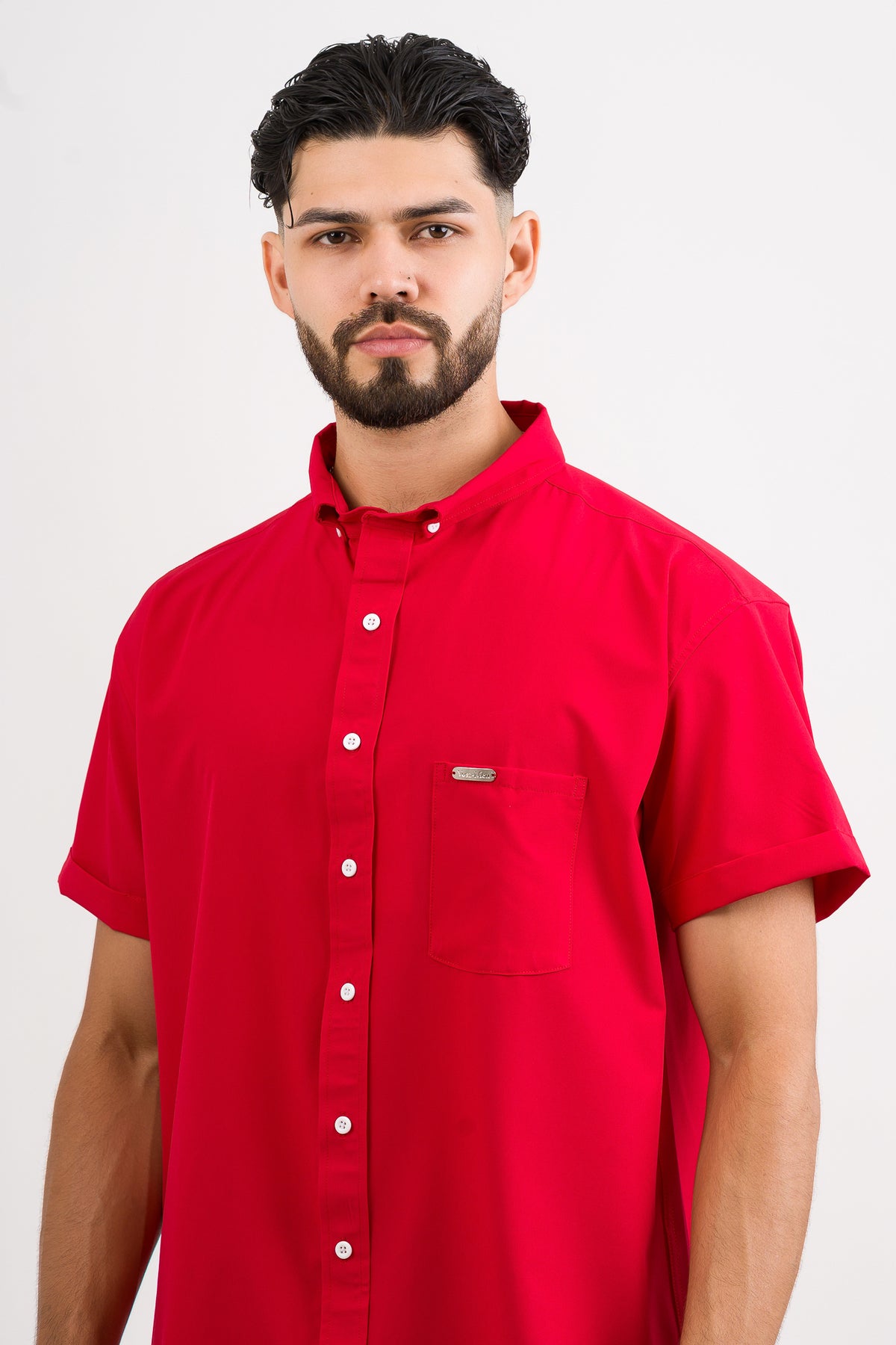 Camisa Button Triple Red - Voszmen