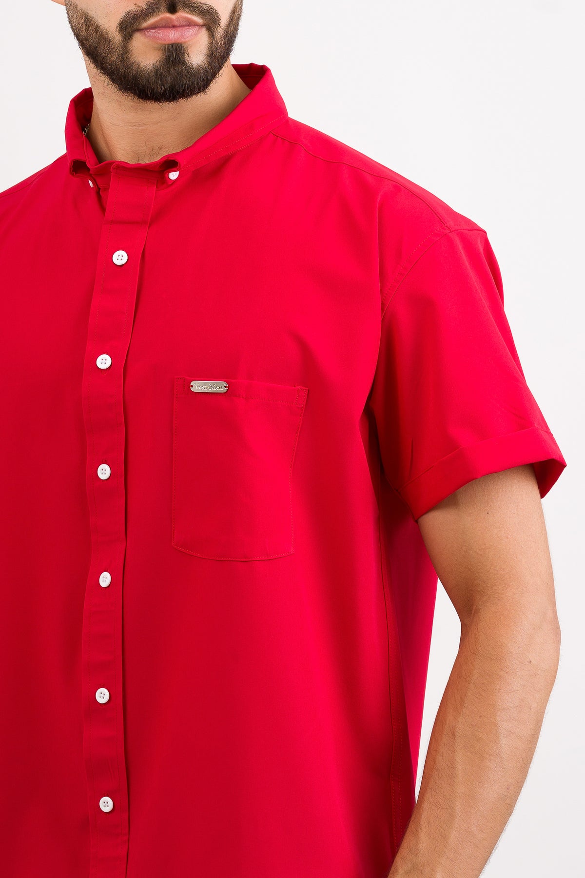 Camisa Button Triple Red - Voszmen