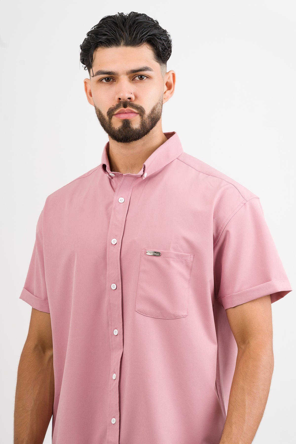 Camisa Button Triple Rose - Voszmen