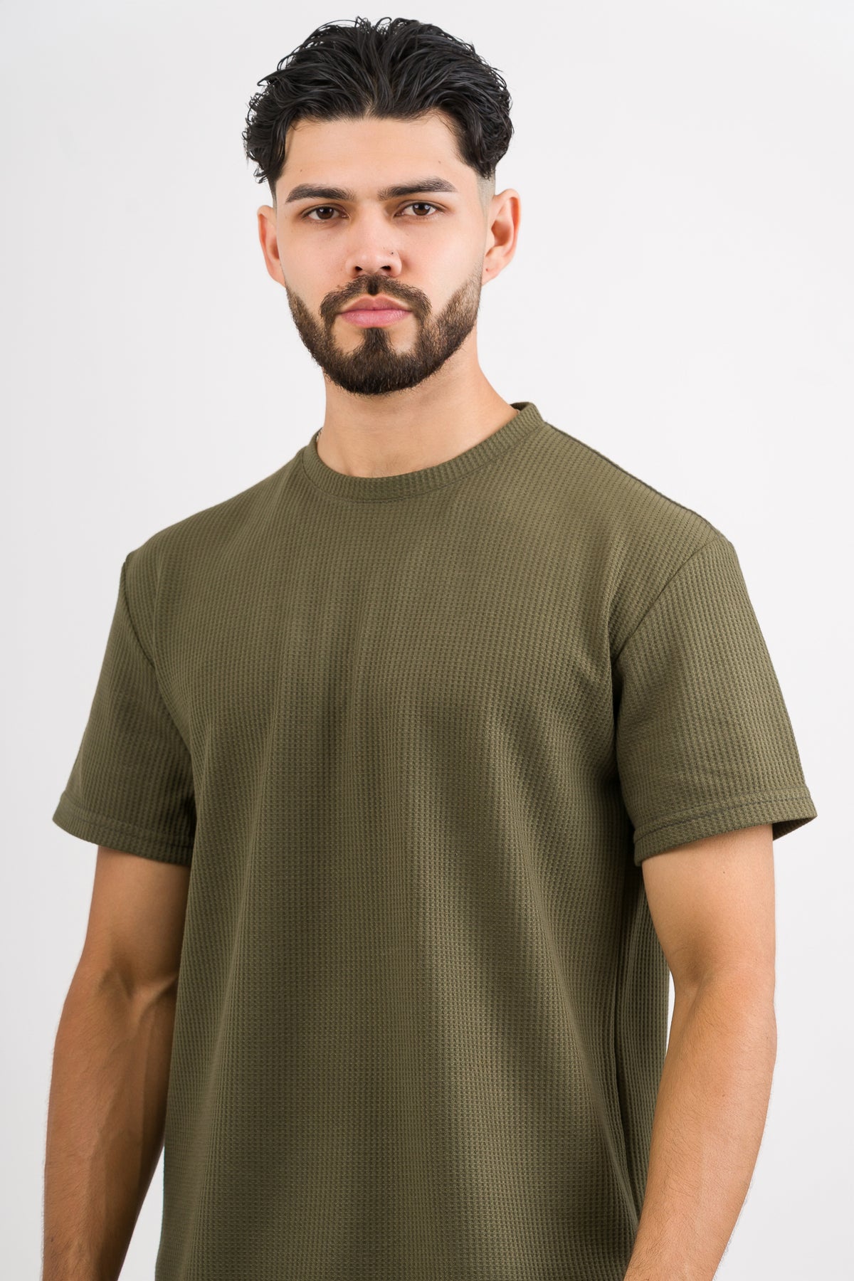 T-Shirt Text Q Verde Musgo - Voszmen