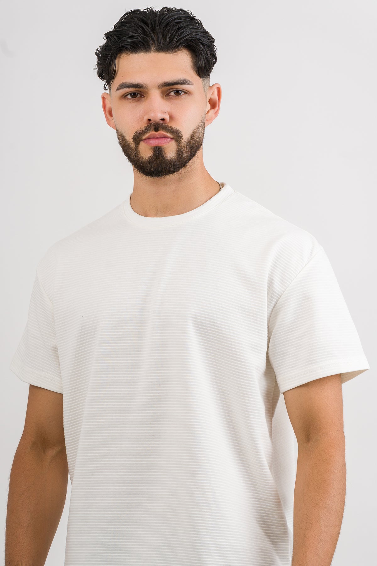 T-Shirt Text B Blanco H - Voszmen