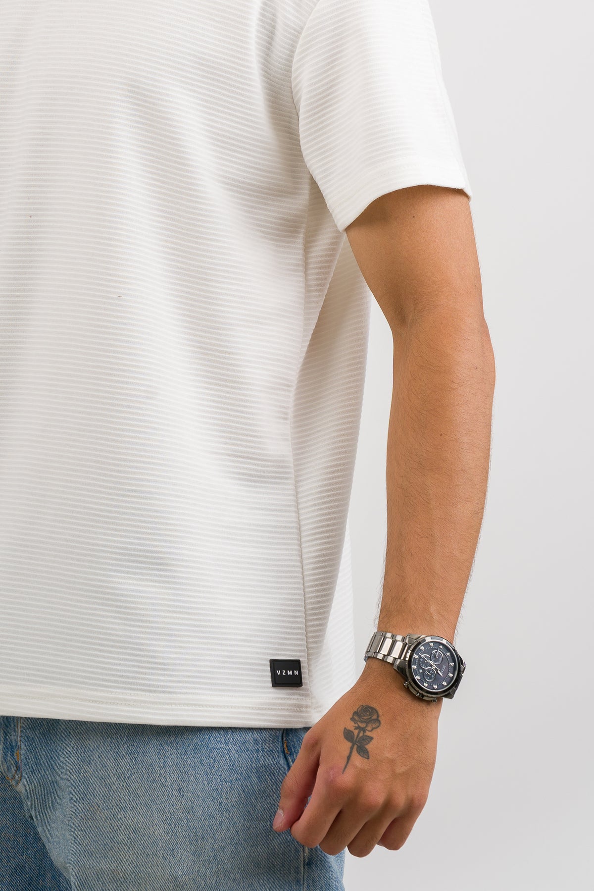 T-Shirt Text B Blanco H - Voszmen