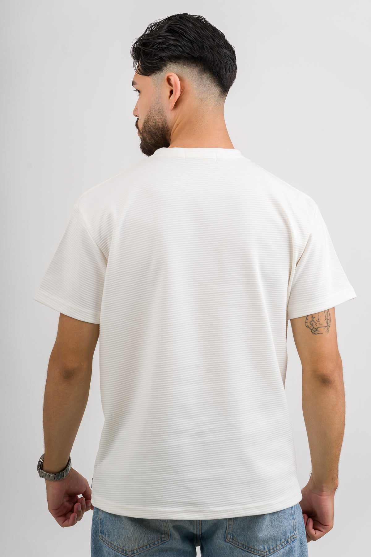 T-Shirt Text B Blanco H - Voszmen