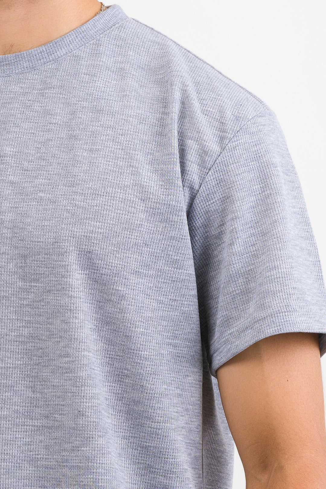 T-Shirt Text M Gris