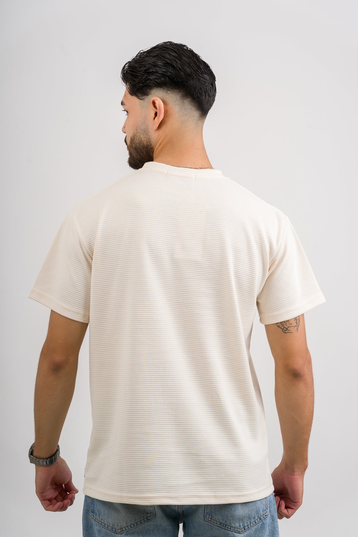 T-Shirt Text B Crema - Voszmen