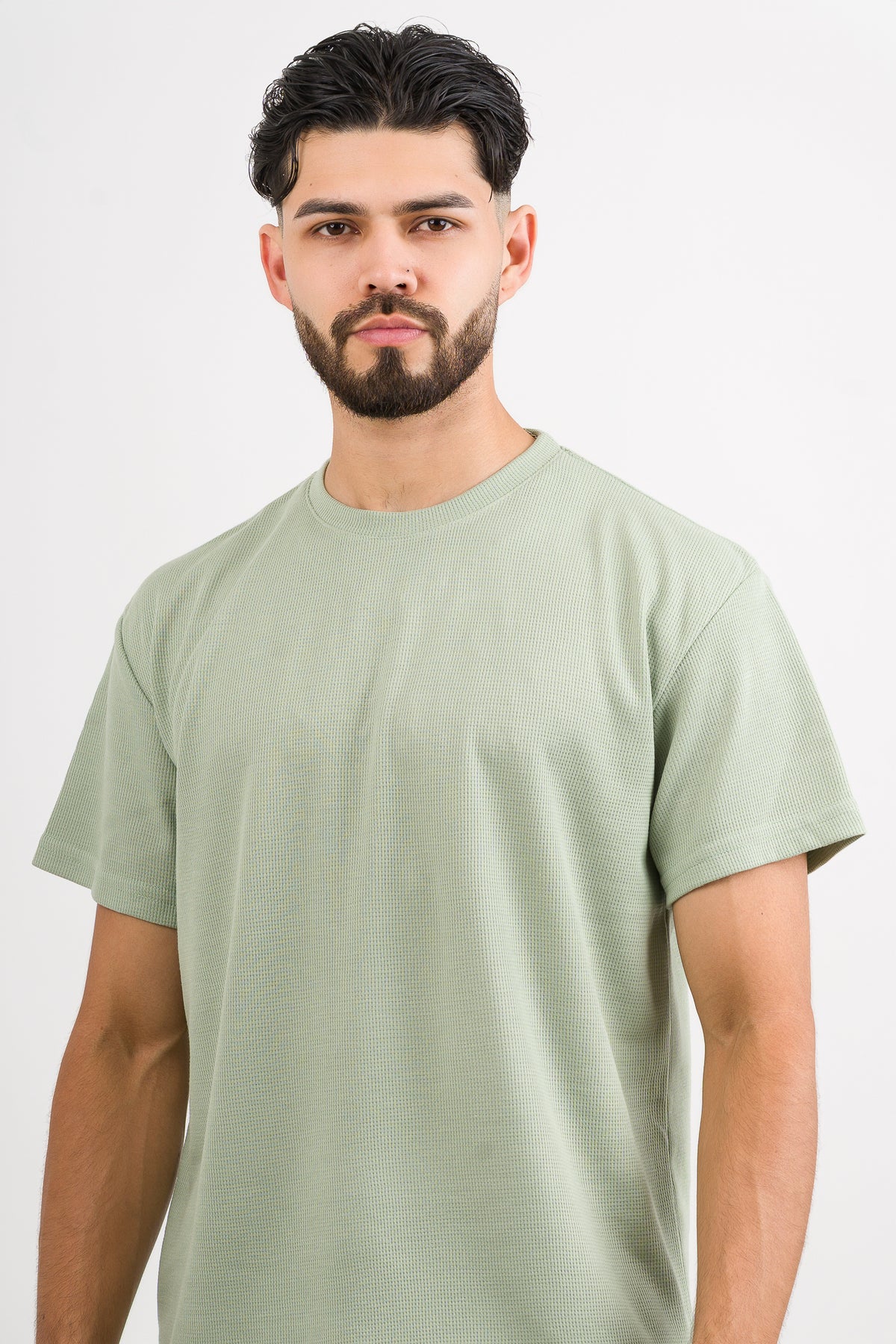 T-Shirt Text M Verde Pastel - Voszmen