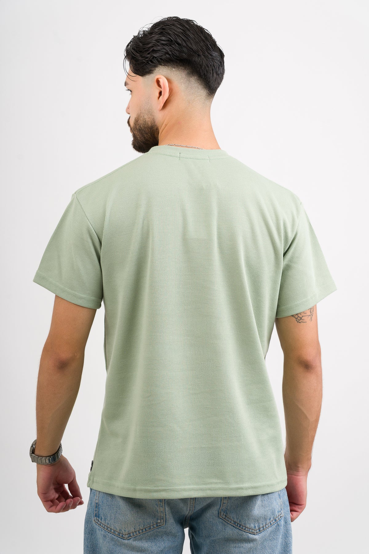 T-Shirt Text M Verde Pastel - Voszmen