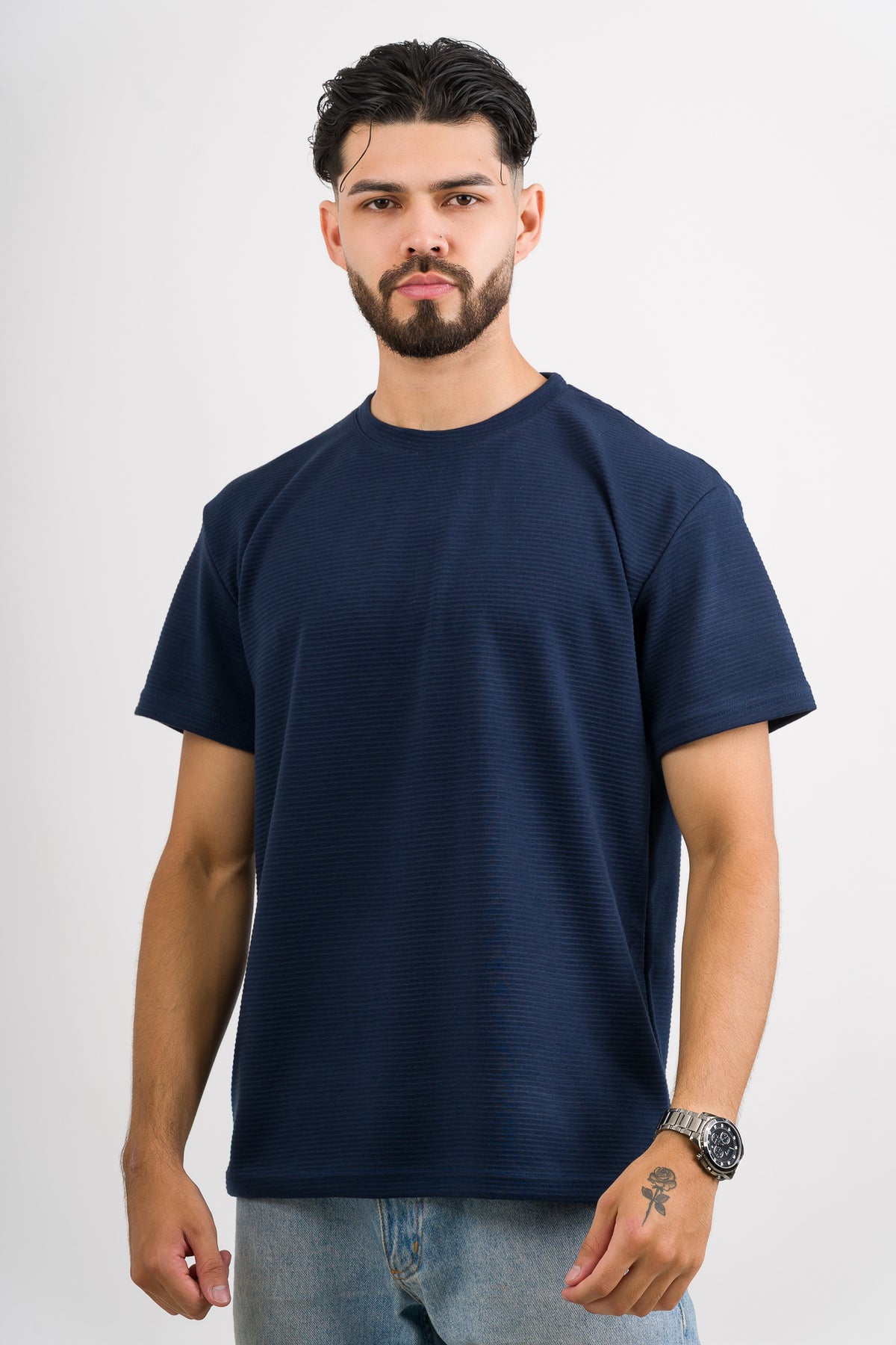 T-Shirt Text B Azul Navy - Voszmen