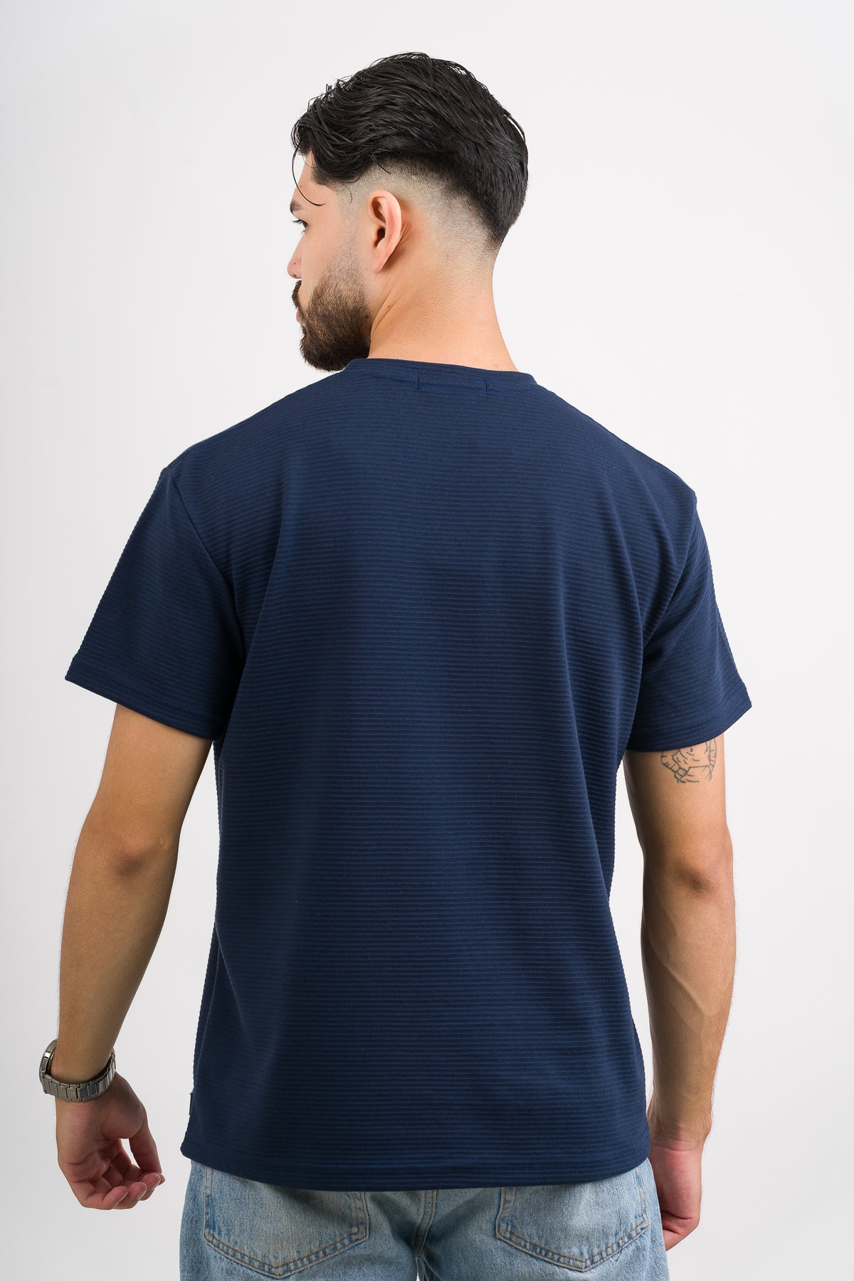 T-Shirt Text B Azul Navy - Voszmen