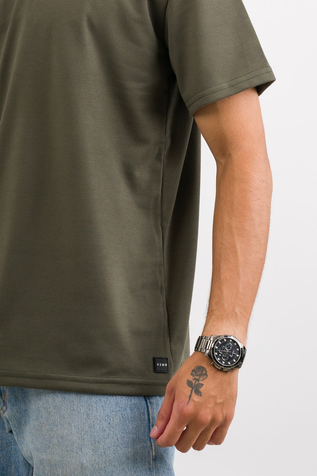 T-Shirt Text C Verde Musgo - Voszmen