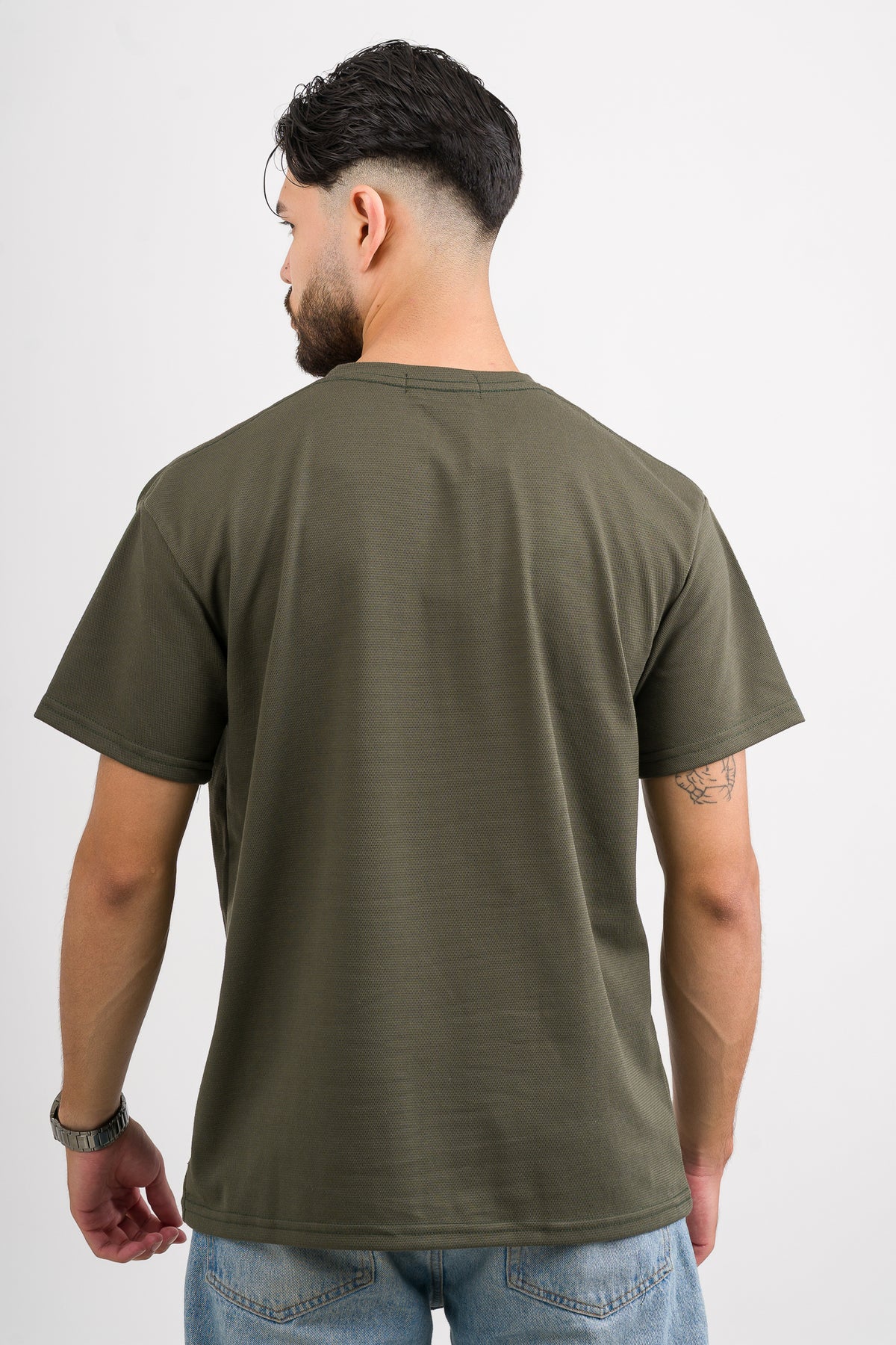 T-Shirt Text C Verde Musgo - Voszmen