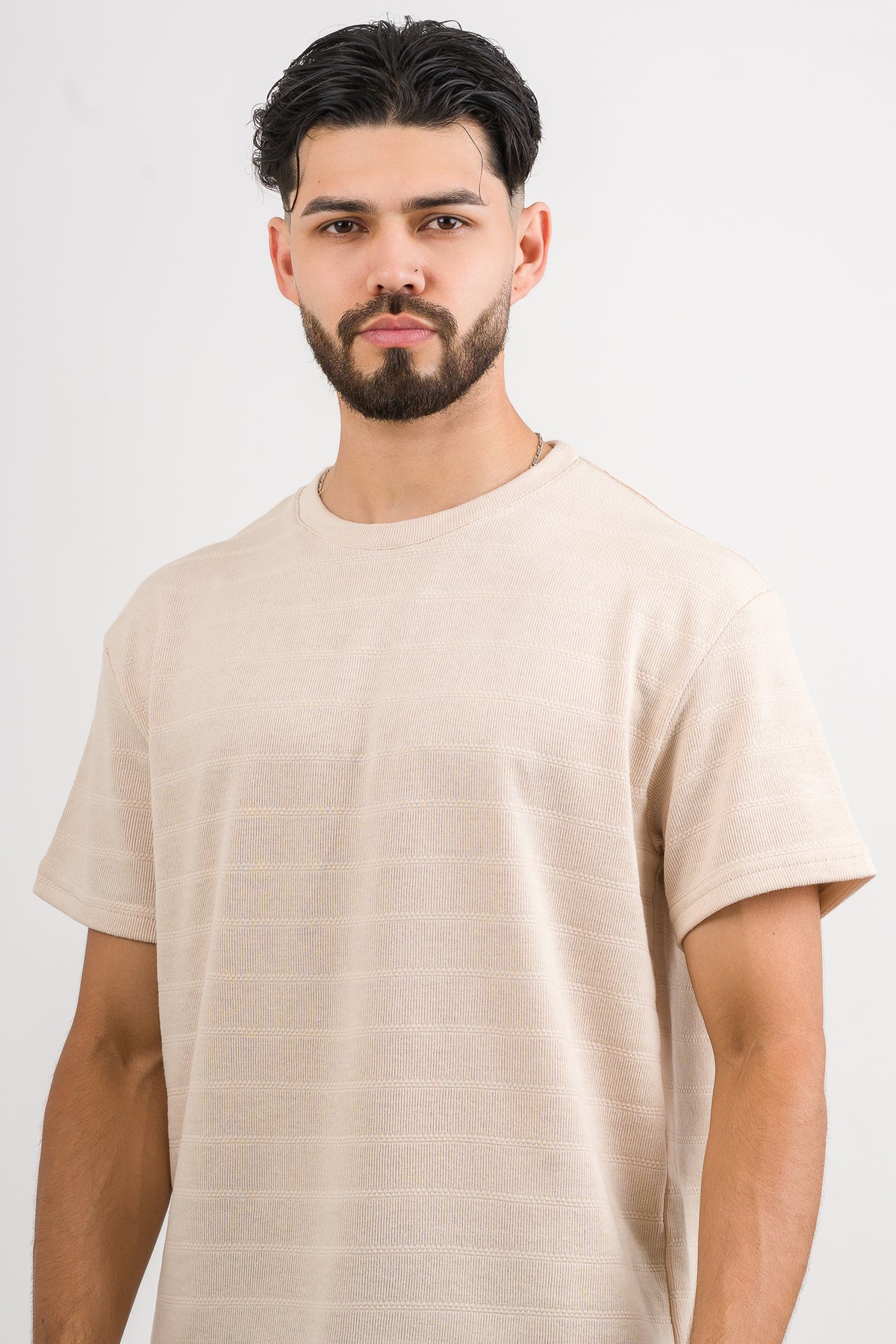 T-Shirt Text H beige oscuro - Voszmen