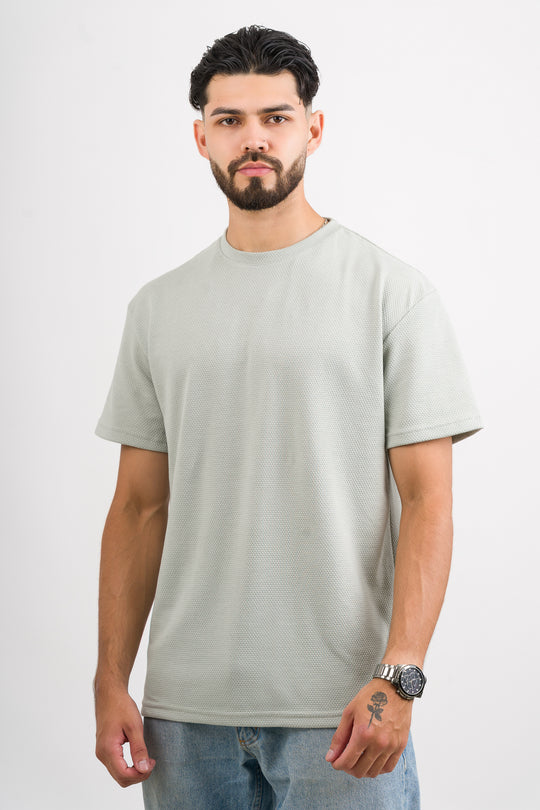 T-Shirt Text D Verde Pastel