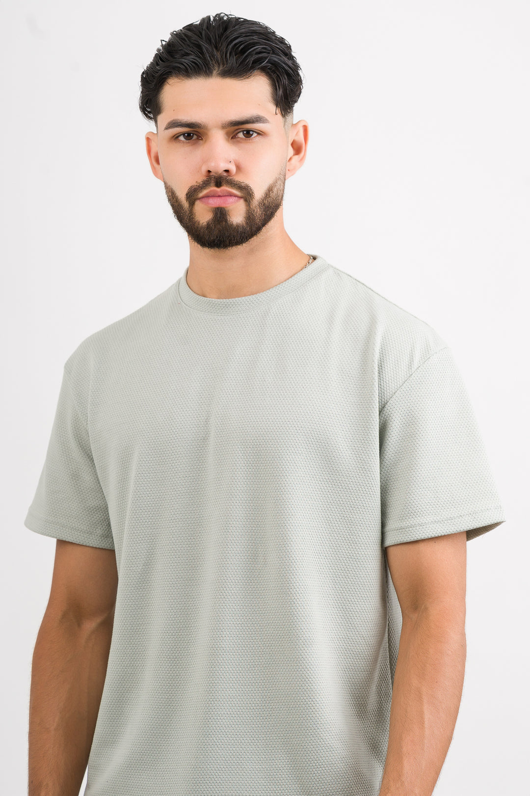 T-Shirt Text D Verde Pastel