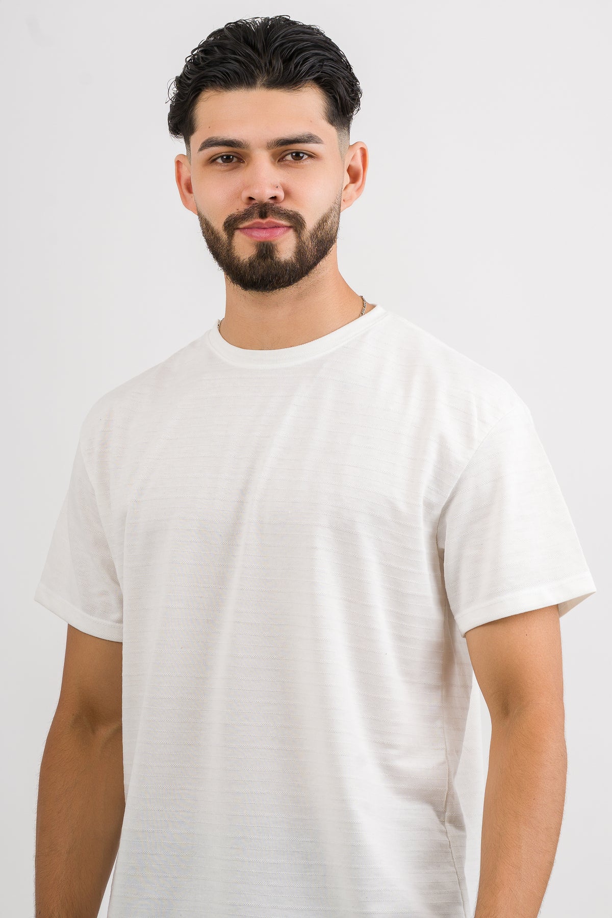 T-Shirt Text LC Blanco Hueso - Voszmen