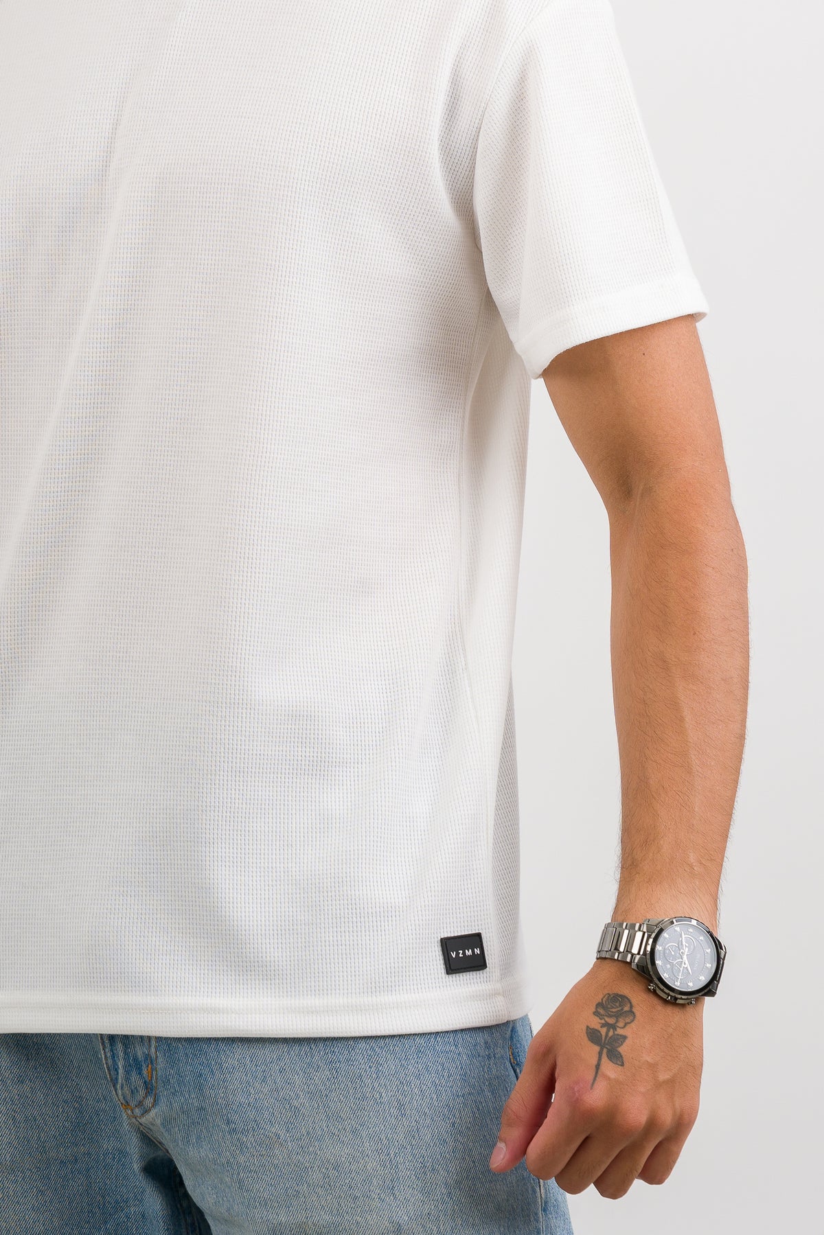 T-Shirt Text M blanco - Voszmen