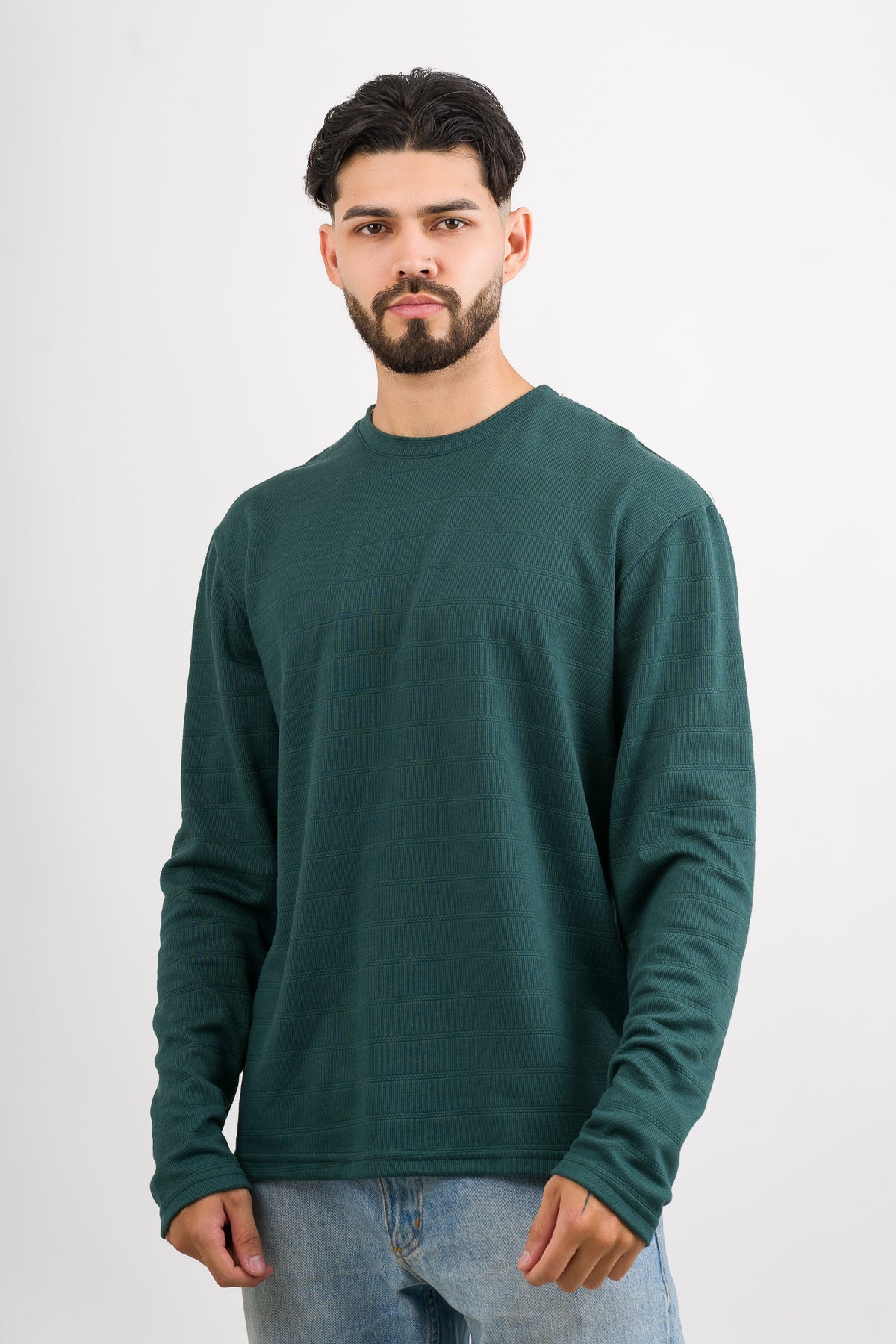 Camiseta ML Text H Verde Esmeralda - Voszmen