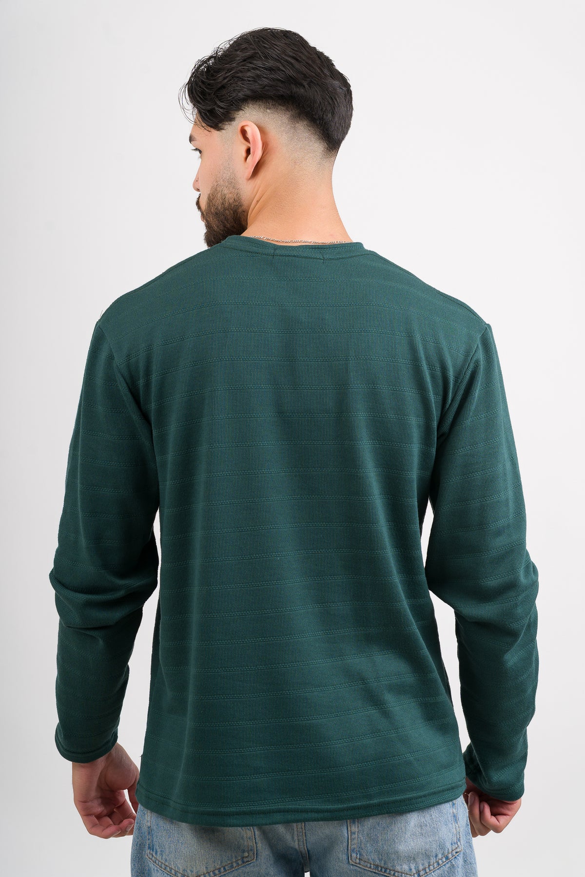 Camiseta ML Text H Verde Esmeralda - Voszmen