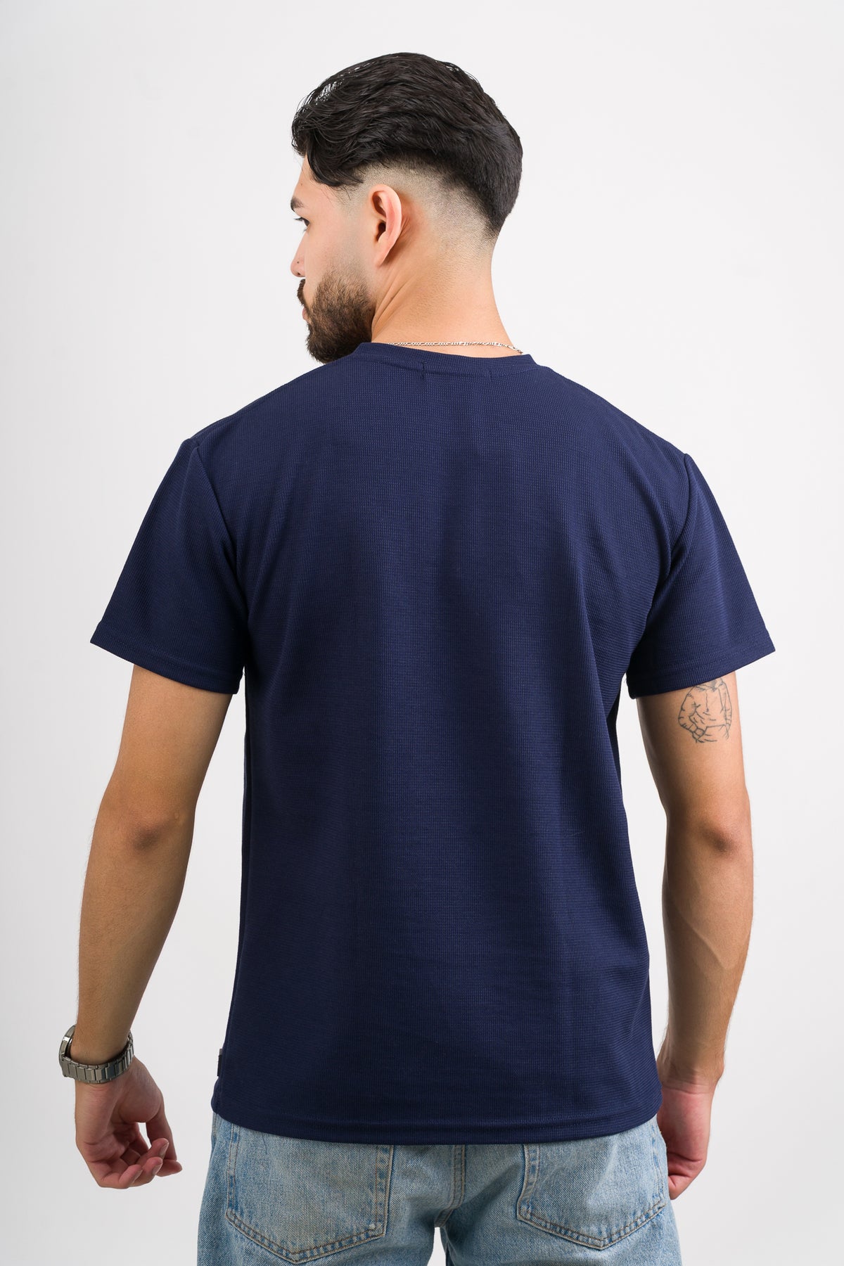 T-Shirt Text F Azul Navy - Voszmen