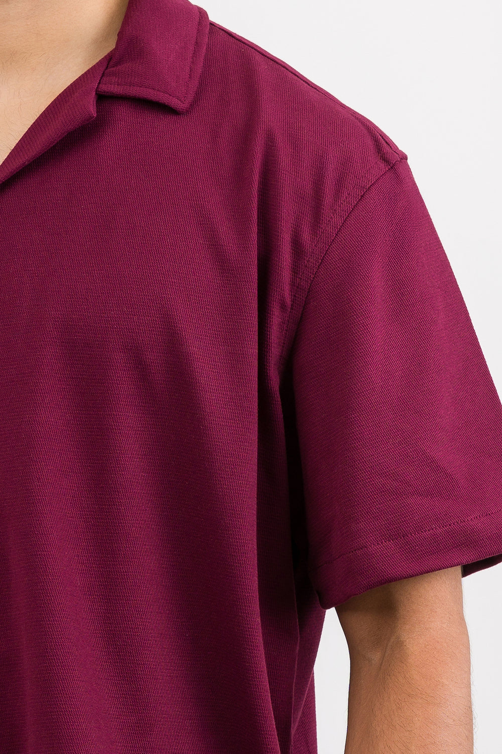 Camisa Text C vino