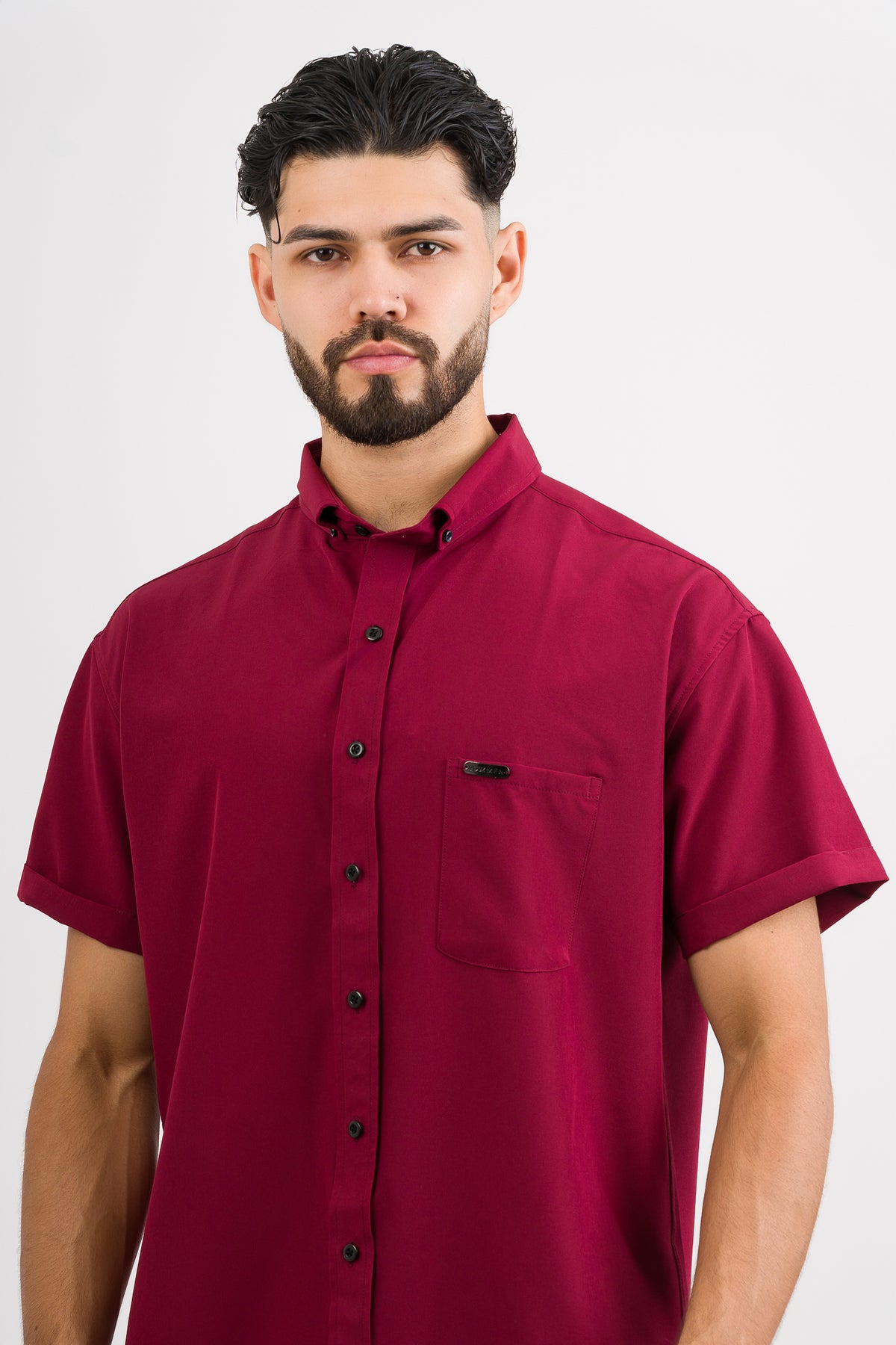 Camisa Button Triple Wine - Voszmen